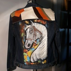 NWOT. Embellished Jean Jacket